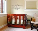 Customized Full Name with Frame Vinyl Decal Nursery Sticker